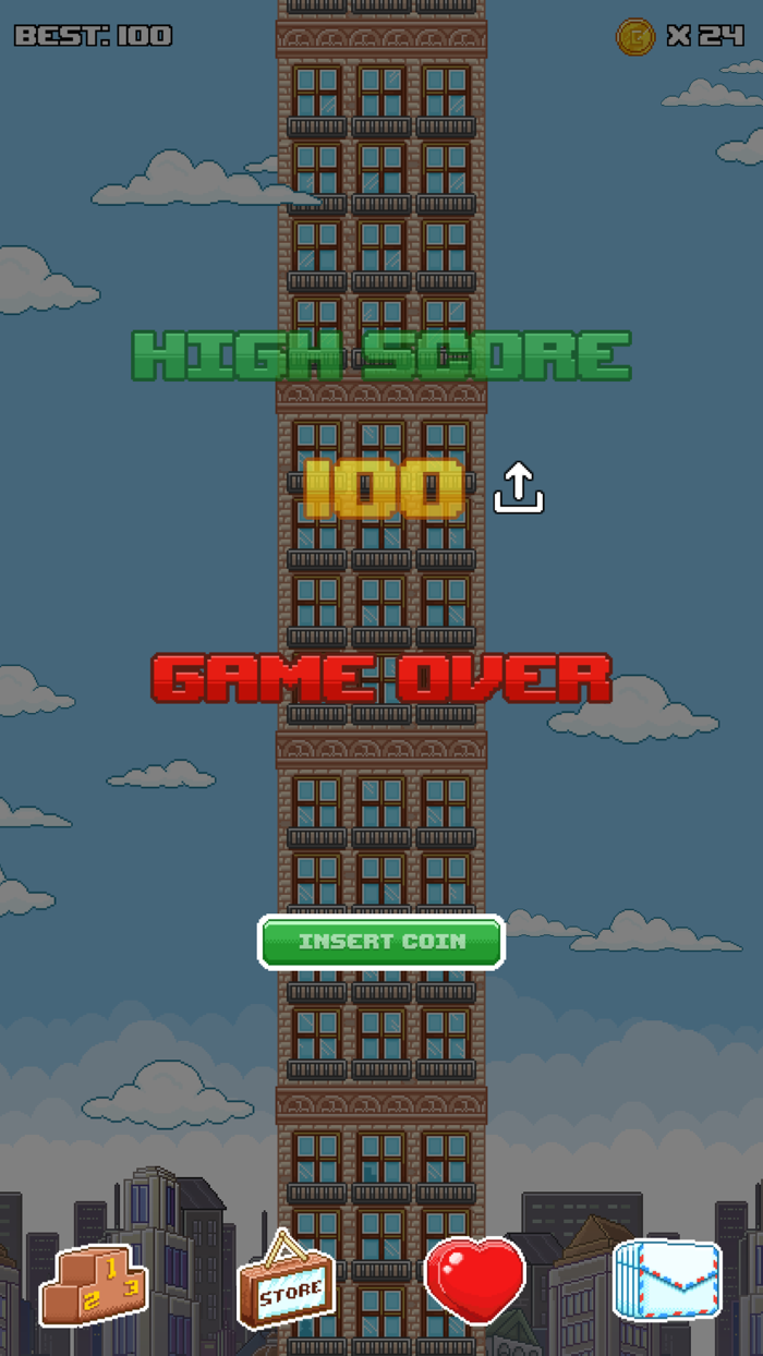 Super Kong Climb - Endless Pixel Arcade Climbing Game