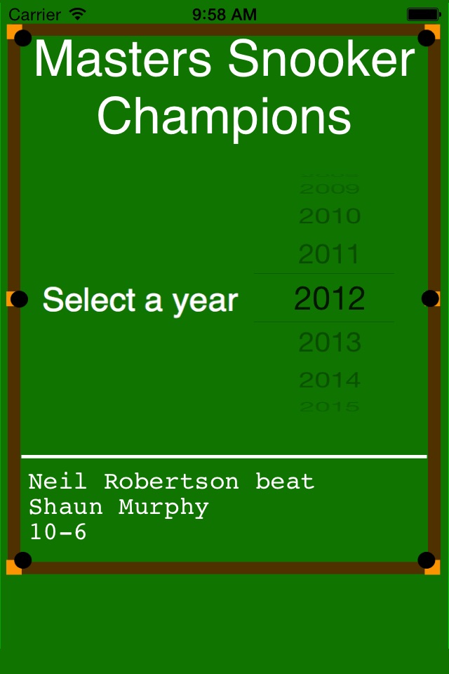 Masters Snooker Champions screenshot 2