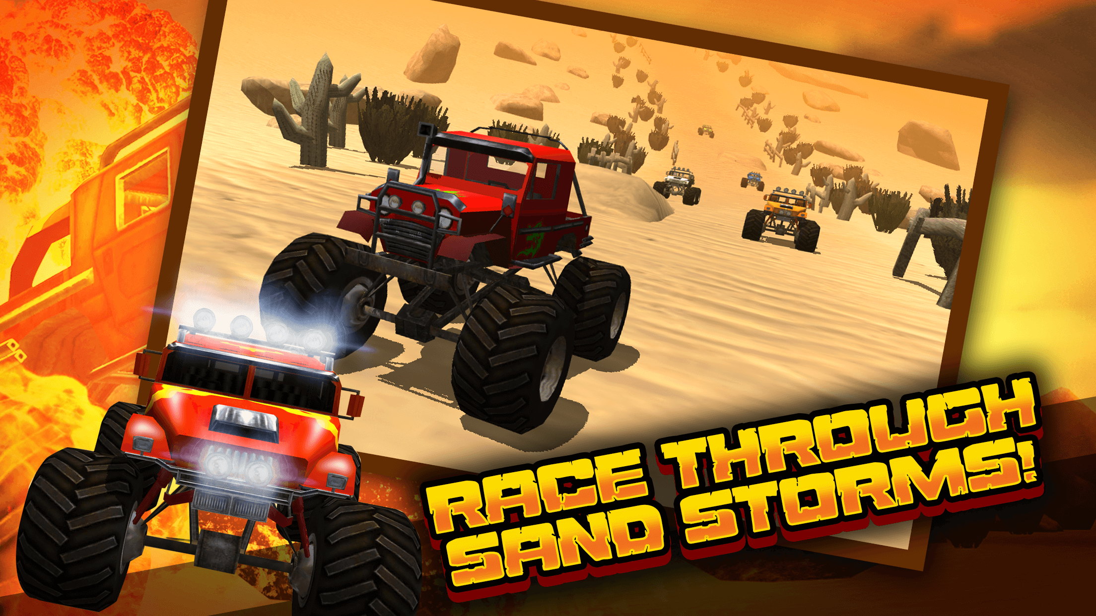 Monster Truck 3D ATV OffRoad Driving Crash Racing Sim Game screenshot 5