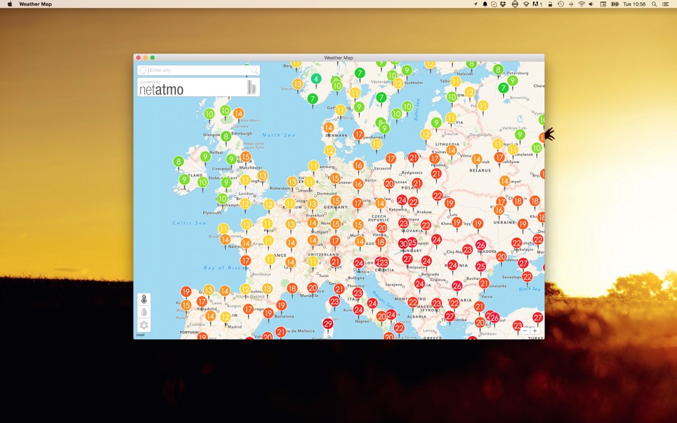 Weather Map - Real time weather from Netatmo Stations for Mac OS X - 1.1 - (macOS)