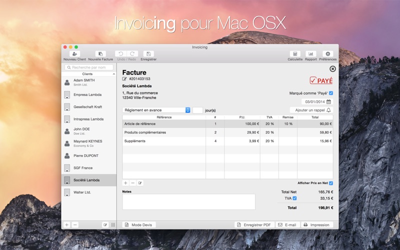 Screenshot #1 pour Invoicing