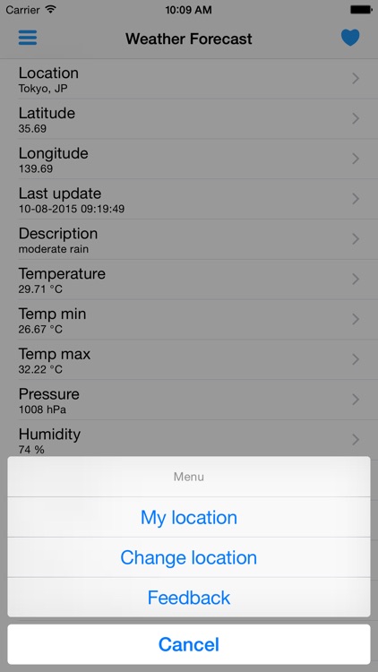 Weather Forecast Simple