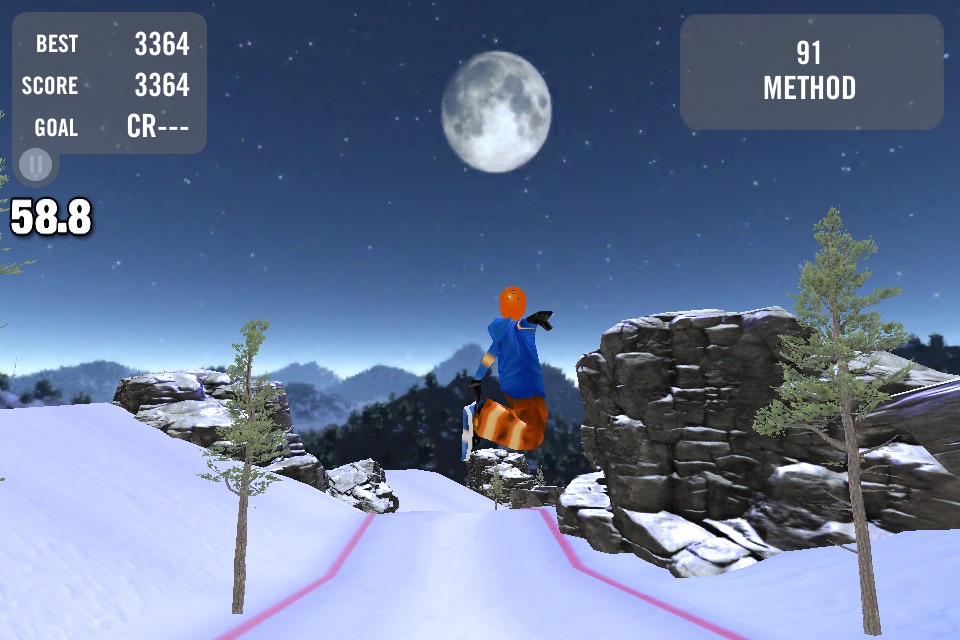 Crazy Snowboard Pro screenshot 2