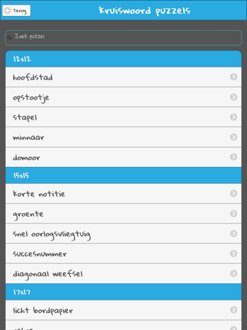 Screenshot #6 pour Kruiswoordpuzzels in Nederlands