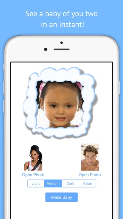 BabyMaker: Funny Baby Face out of Parents' Pictures - Make a Photo Collage!