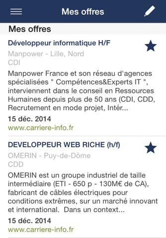 Optioncarriere - Recherche d'emploi, recrutement, job screenshot 4