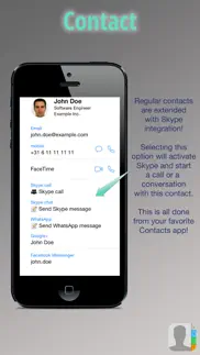 sky contacts - start skype calls and send skype messages from your contacts iPhone Captures Décran 1