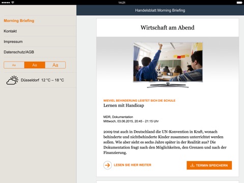 Handelsblatt Morning Briefing screenshot 4