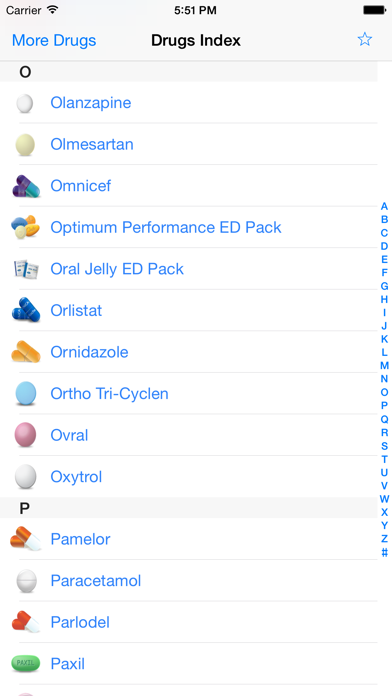 Screenshot #1 pour Drugs Index & Guide