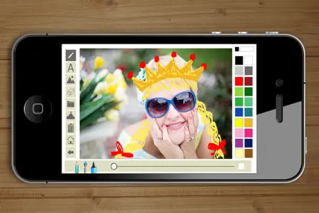 Write and draw in photos