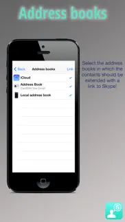 sky contacts - start skype calls and send skype messages from your contacts iPhone Captures Décran 4