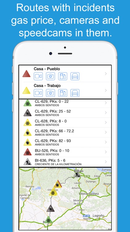 Skip Traffic! Pro, gas price and speed cam warner