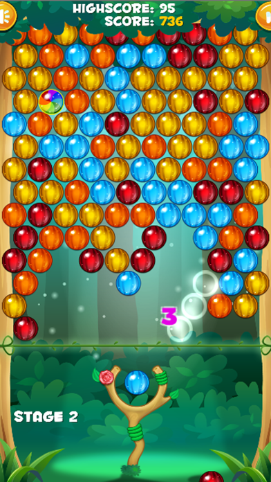 Screenshot #1 pour Bubble Bugs - The New Adventures Jungle Shooter Puzzle Game
