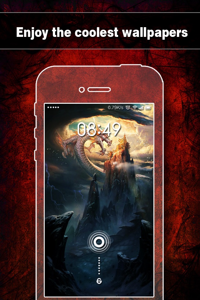 Dragon Wallpapers, Backgrounds & Themes - Home Screen Maker with Cool HD Dragon Pics for iOS 8 & iPhone 6 screenshot 4