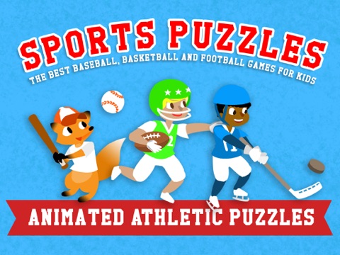 Screenshot #4 pour Puzzles Sports pour Enfants – Les Meilleurs Jeux de Baseball, Basketball, Soccer et Football avec des Garçons, des Filles et des Animaux!
