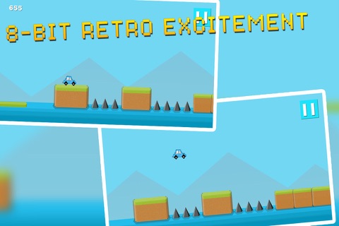 Jump Car Retro Pro : 8bit Arcade Challenge screenshot 2