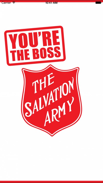 The Salvation Army You're The Boss App