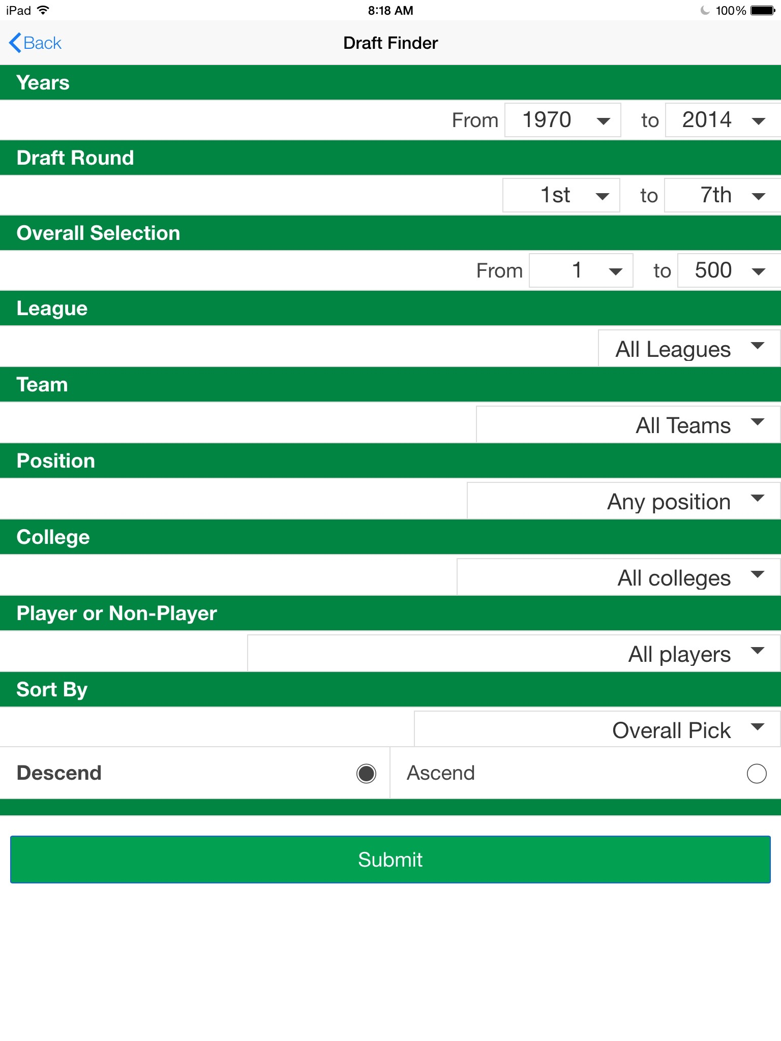 Pro Football Draft Machine screenshot 5