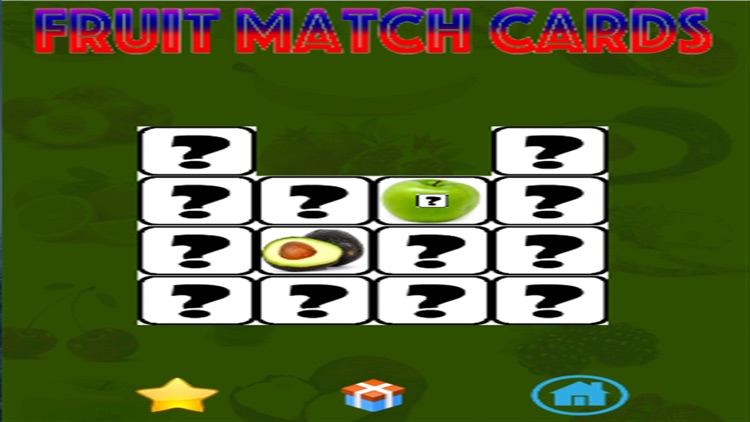 Ninu's Fruit Match Card Game for Kids