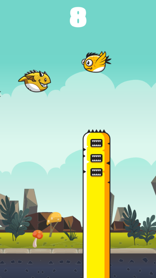 #3. DragonFly Math - Endless Runer/Obstacle avoiding Style game with math mode (iOS) By: XGameDev Pty Ltd
