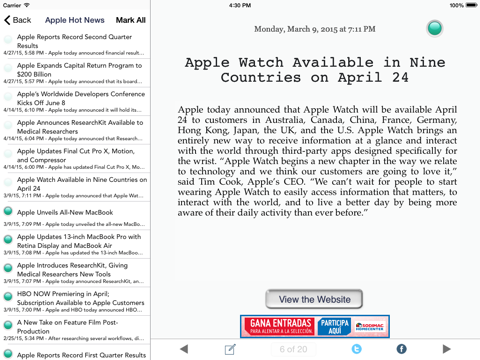 Screenshot #6 pour Simple RSS Reader