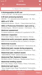 Med Mnemonics screenshot #1 for iPhone