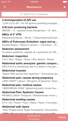 Med Mnemonics screenshot 1