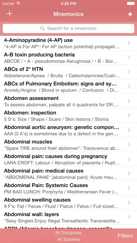 Med Mnemonics screenshot 1 of 5