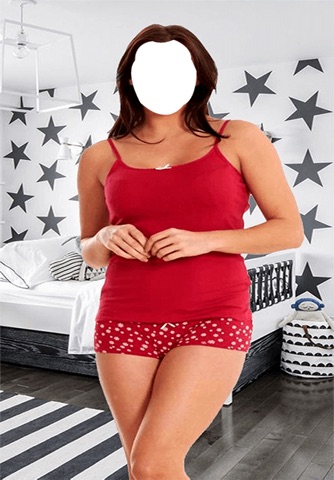 Women Night Wear Shorts Photo Suit screenshot 3