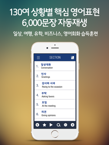 Screenshot #4 pour 도전! 스피킹 영어회화 6,000 LITE (전체표현 영어-한글-영어 음성)