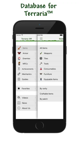Database For Terraria iPhone-skjermbilde 1
