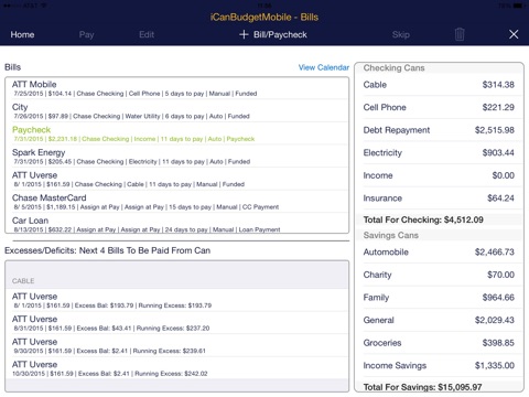 iCanBudgetMobile screenshot 3