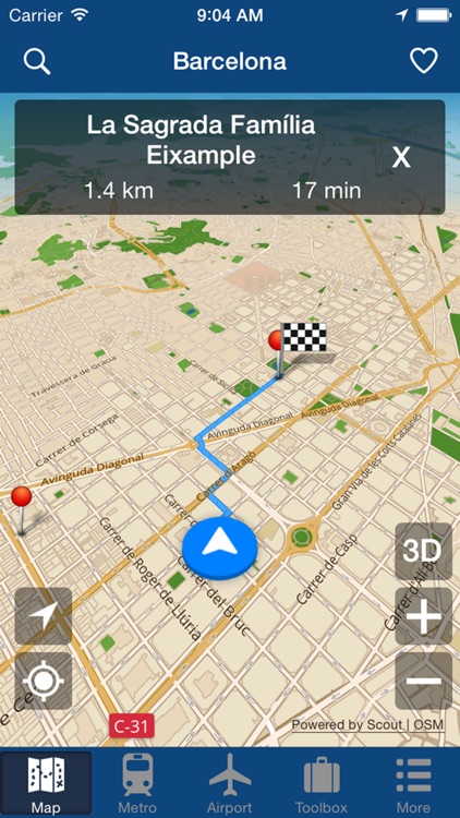Barcelona Offline Map - City Metro Airport and Travel Plan screenshot-3