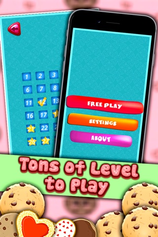 Cookies flow mania - Draw the matching cookies line free brain puzzles game screenshot 3