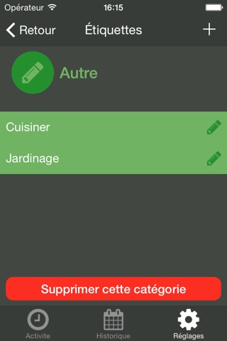 TagTivity pour Apple Watch screenshot 4