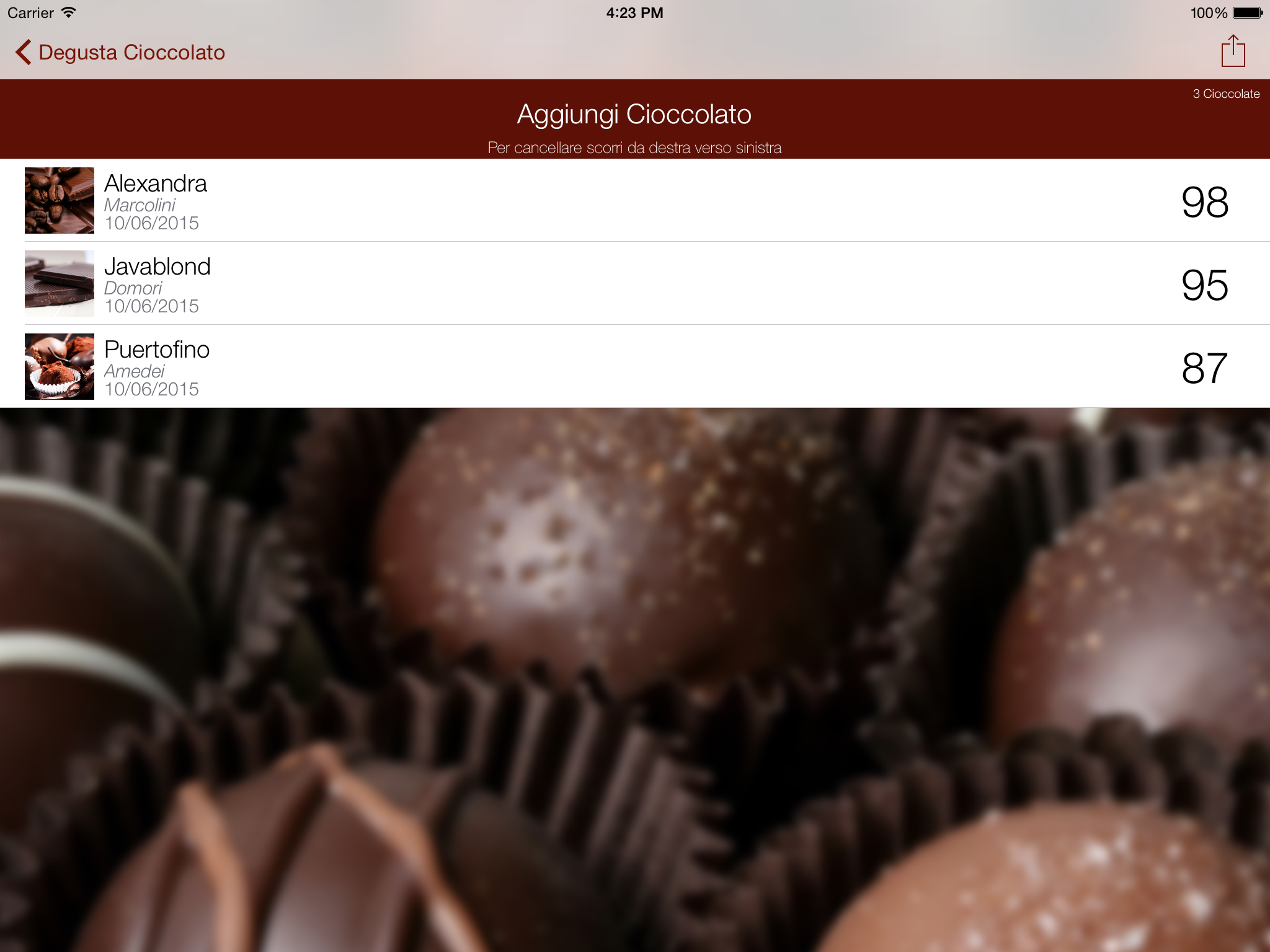 Degusta Cioccolato