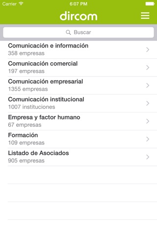 Directorio Dircom 2015 screenshot 2
