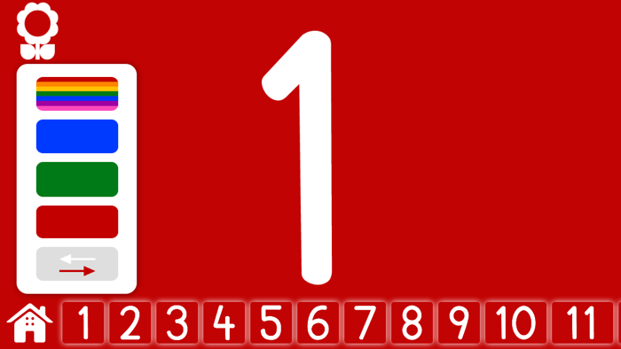 子どもの１２３「幼稚園の学校向け数字のフラッシュカード」