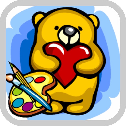 Bear Coloring Book For Kids Icon