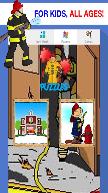 Fireman Games for Toddlers - Sounds and Puzzles screenshot-3