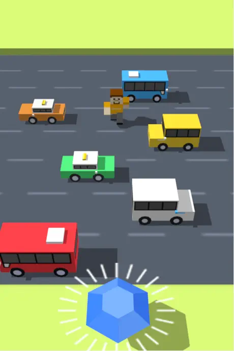 過馬路大暴走3D－ 瘋狂撿寶石，小心別撞車