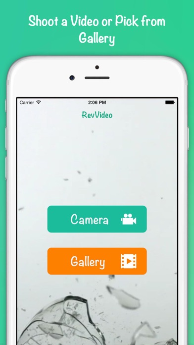 Screenshot #1 pour RevVideo - Backwards video creator cam with filters for Vine and Instagram