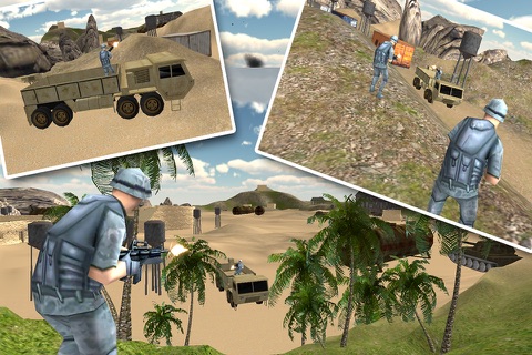 Army Truck Driver 3D Desert Battle screenshot 2