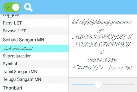 Font Viewer Spark