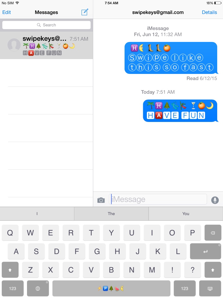 Oh Fonts SwipeKeys