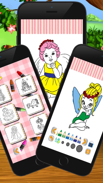 Princess Cute Coloring Book for kid screenshot-3