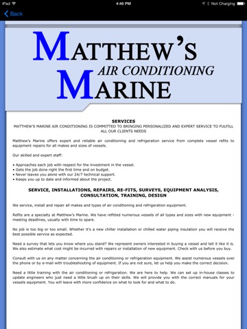 Matthew's Marine Air Conditioning HD screenshot 4