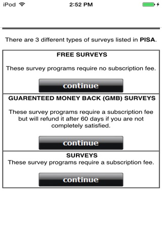 PISA - Paid Internet Survey App screenshot 3