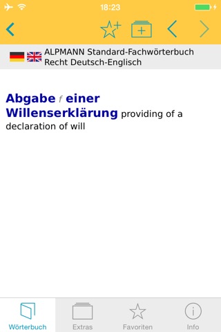 Recht Englisch<->Deutsch Fachwörterbuch Standard screenshot 3
