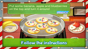 American Pancakes - learn how to make delicious pancakes with this cooking game! screenshot